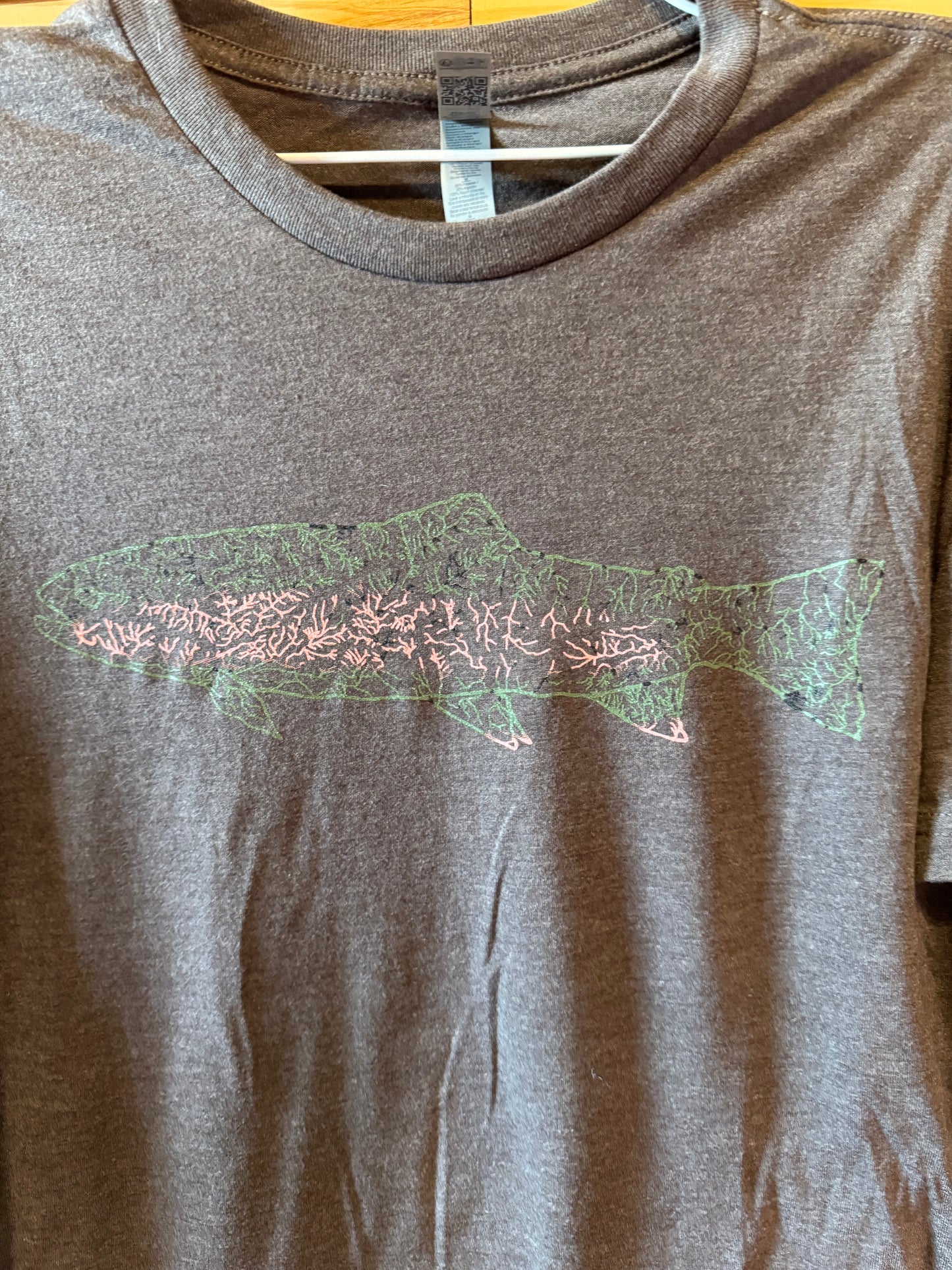 North Fly Premium Tshirt - Rainbow - NC Trout Waters