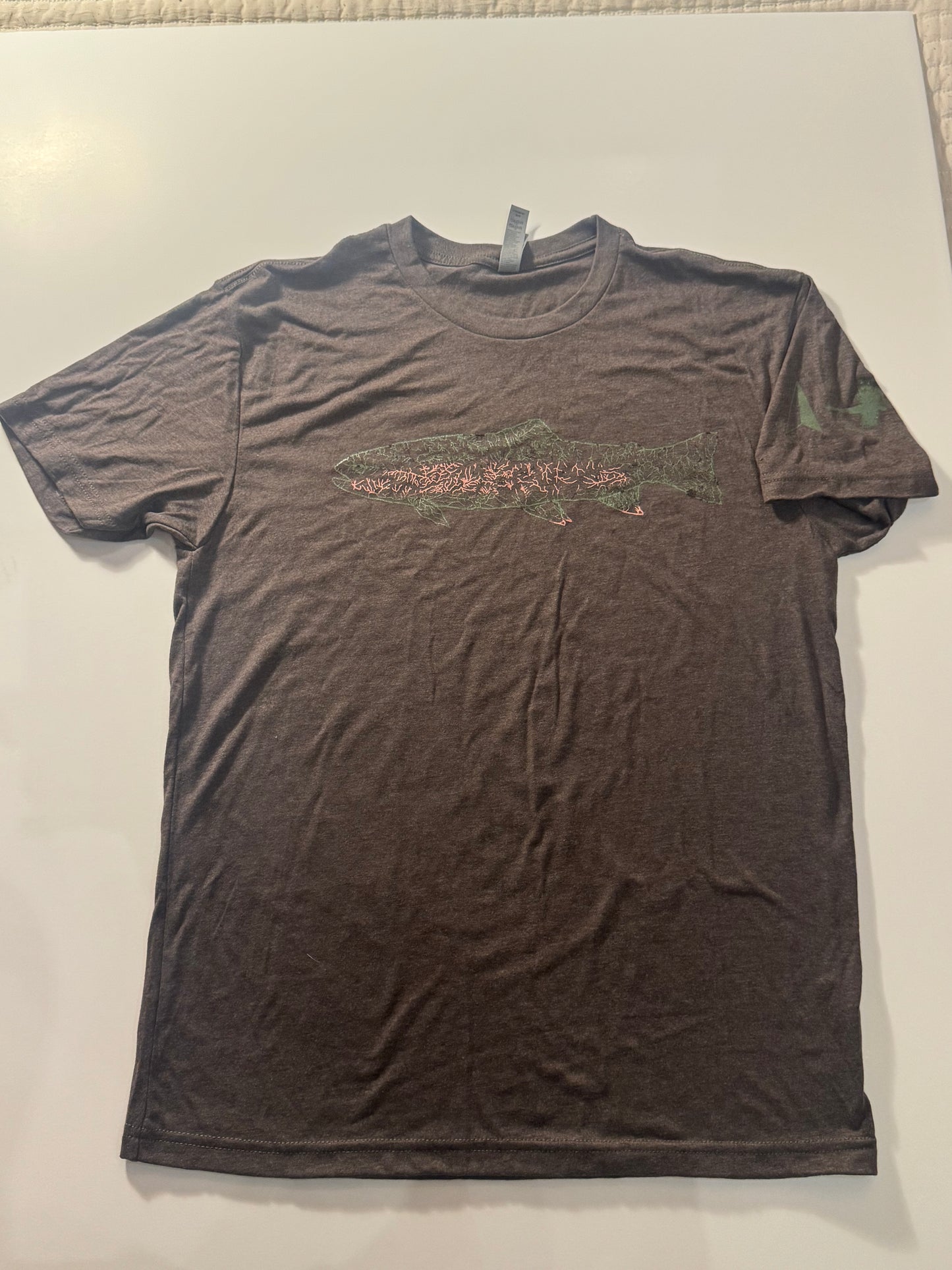 North Fly Premium Tshirt - Rainbow - NC Trout Waters