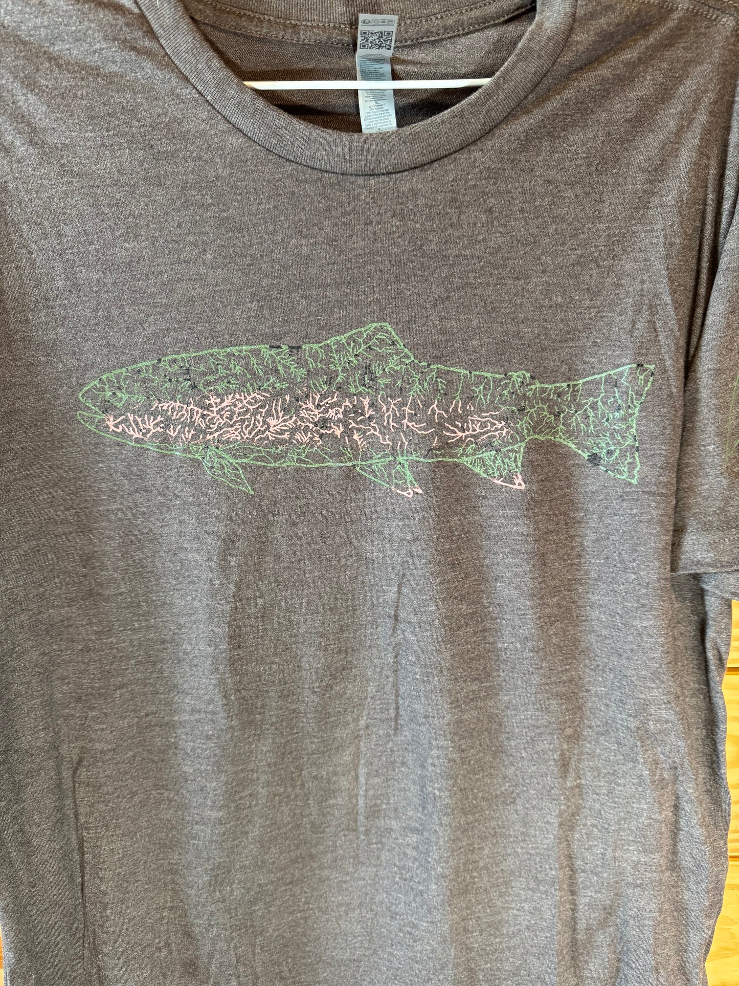 North Fly Premium Tshirt - Rainbow - NC Trout Waters
