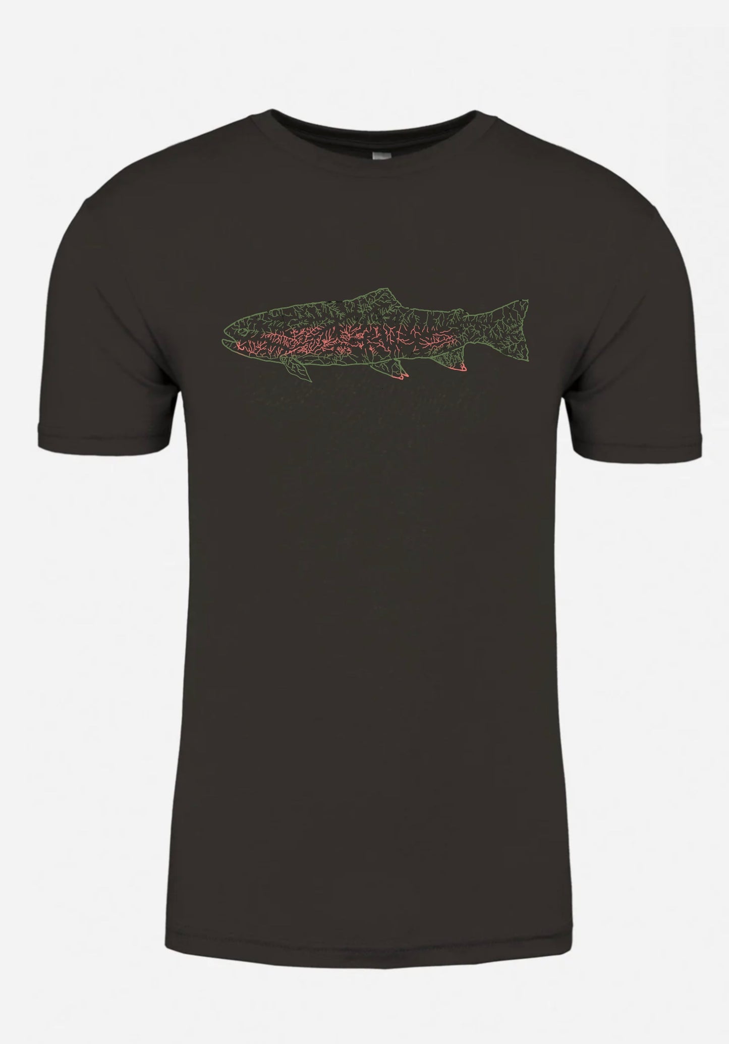 North Fly Premium Tshirt - Rainbow - NC Trout Waters
