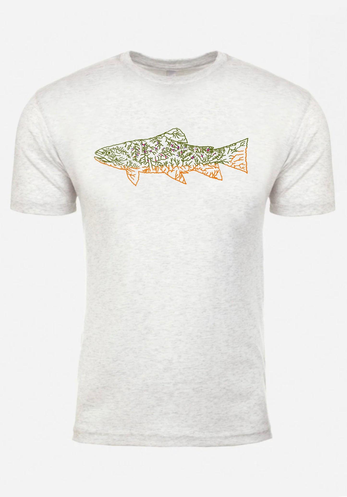 North Fly Premium Tshirt - Brookie - NC Trout Waters