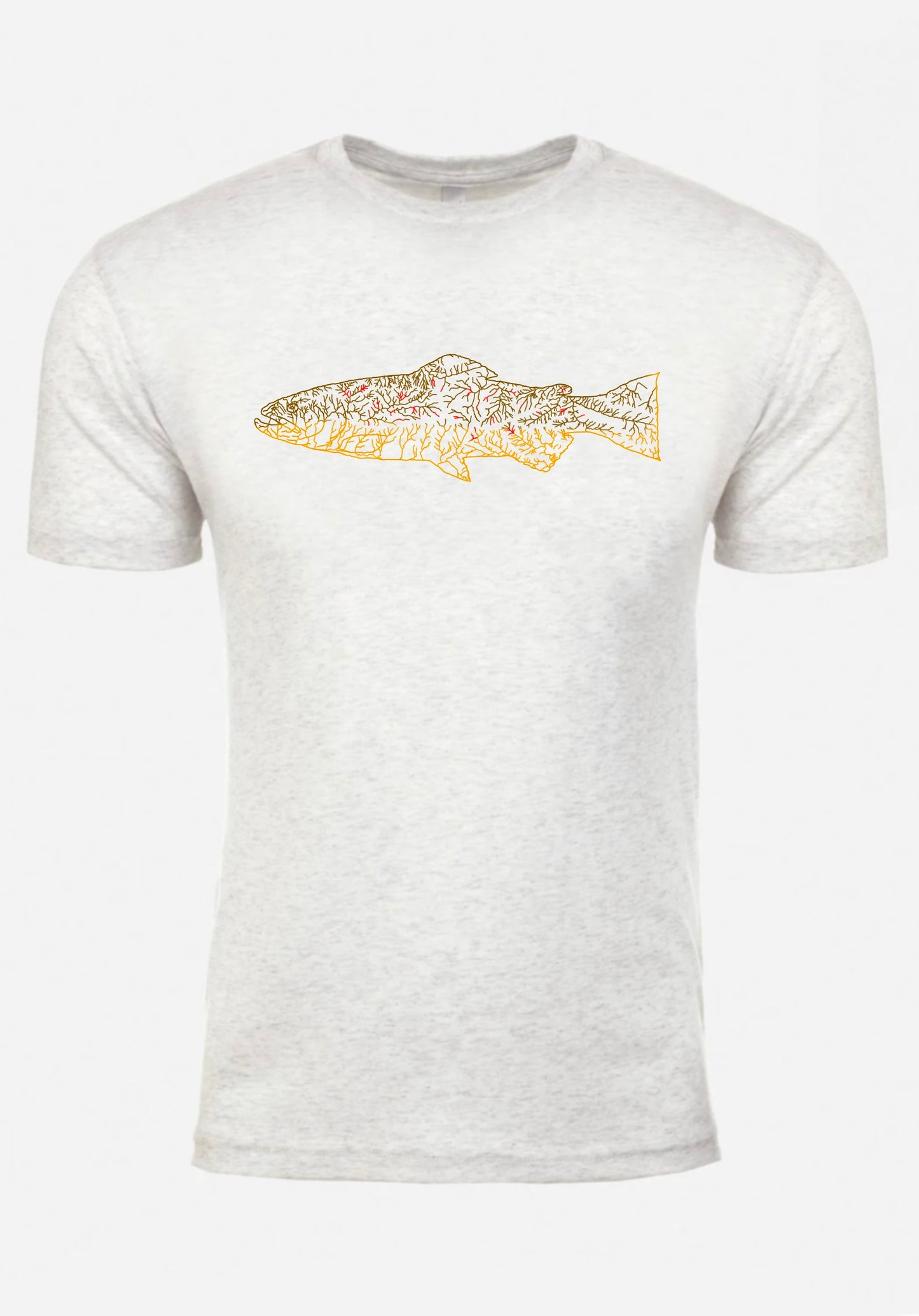 North Fly Premium Tshirt - Brown - NC Trout Waters