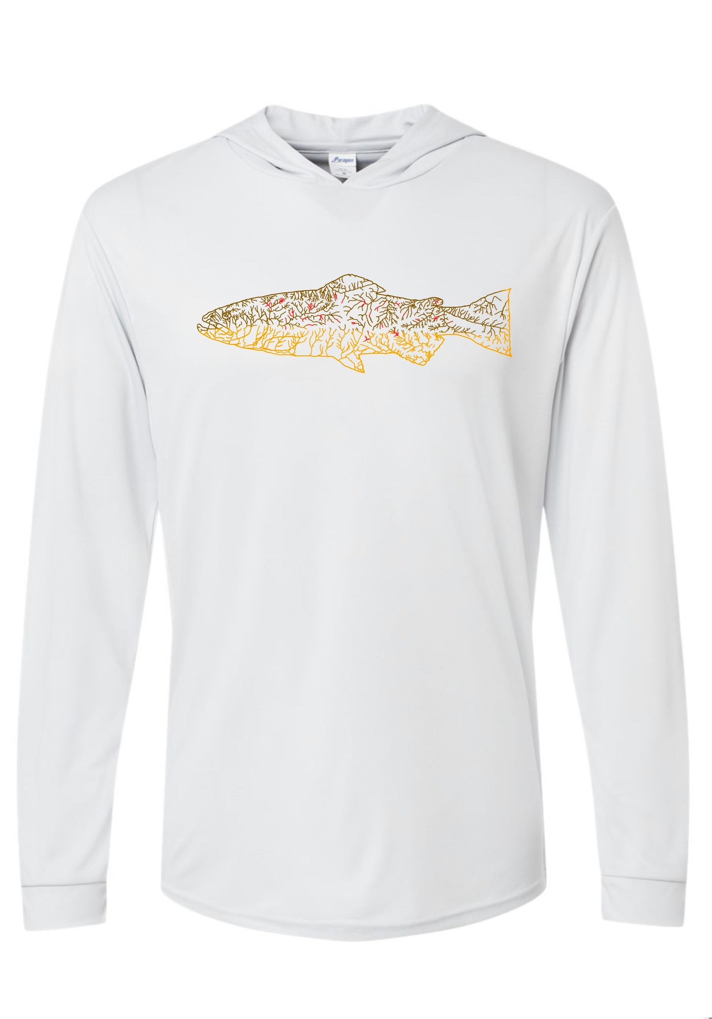 North Fly Premium UPF 50 Lightweight - long sleeve hoodie - Brown - NC Trout Waters